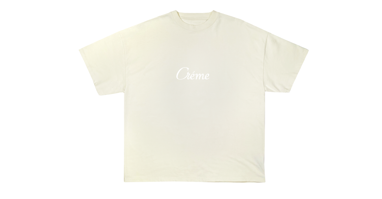 Créme Embroidered Tee